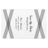 白黒モダンデコ日付磁石を保存 マグネット (横)