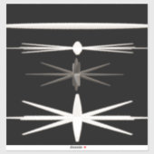 白黒モダンデザイン シール (シート)