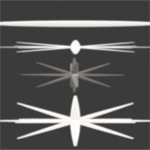 白黒モダンデザイン シール (正面)