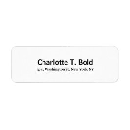 白黒モダントレスタイリッシュンドエレガントはっきりした文字 ラベル