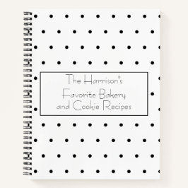 白黒モダンドットレシピ開催者 ノートブック