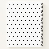 白黒モダンドットレシピ開催者 ノートブック (裏面)