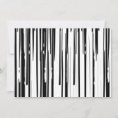 白黒モダンバチェロレッテ招待状 招待状 (裏面)