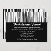 白黒モダンバチェロレッテ招待状 招待状 (正面/裏面)