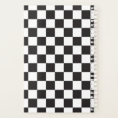 白黒モダンパター市松模様にンモノグラム プランナー手帳 (裏面)