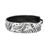 白黒モダンヒョウ虎の動物 アスレチックヘッドバンド (右)