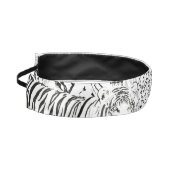 白黒モダンヒョウ虎の動物 アスレチックヘッドバンド (左)