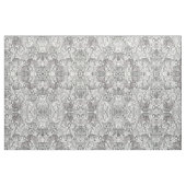 白黒モダンヒョウ虎の動物 ファブリック (ファットクウォーター)