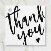 白黒モダンビジネスサンキューラベル フェイバータグ (正面)