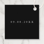 白黒モダンフローラ結婚 フェイバータグ (裏面)