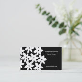 白黒モダンフローラ 名刺 (スタンド正面)