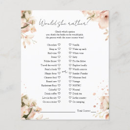 白黒モダンブライダルシャワーの方が良い チラシ