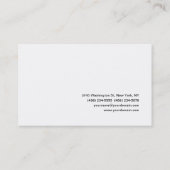 白黒モダンプロフェッショナルミニマリスト平野 名刺 (裏面)