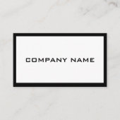 白黒モダンプロフェッショナル名刺 名刺 (正面)