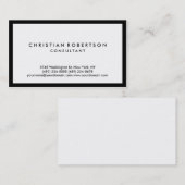 白黒モダンプロフェッショナル名刺 名刺 (正面/裏面)