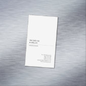 白黒モダンプロフェッショナル独占的 マグネット名刺 (インサイチュ)