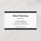 白黒モダンプロフェッショナル 名刺 (裏面)