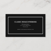 白黒モダンプロフェッショナル 名刺 (裏面)