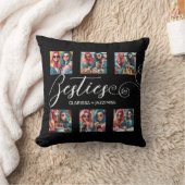 白黒モダンベスティー12フォトコラージュ クッション (ブランケット)