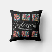 白黒モダンベスティー12フォトコラージュ クッション (裏面)