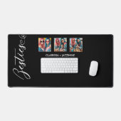 白黒モダンベスティー3フォトコラージュ デスクマット (キーボード&マウス)