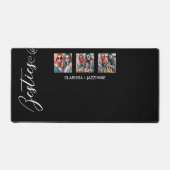 白黒モダンベスティー3フォトコラージュ デスクマット (正面)