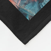 白黒モダンベスティー9フォトコラージュ フリースブランケット (角)