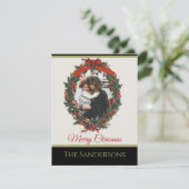 白黒モダンホリデーフォトリースクリスマス (スタンド正面)