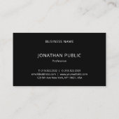 白黒モダンミニマシンプルリストプロフェッショナル 名刺 (裏面)