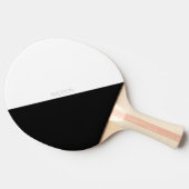 白黒モダンミニマシンプルリスト 卓球ラケット (横)