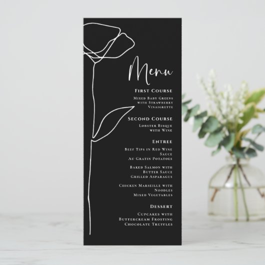 白黒モダンミニマルはっきりしたフローラ プログラム (スタンド正面)