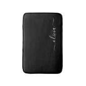 白黒モダンミニマルエレガントム バスマット (正面縦)