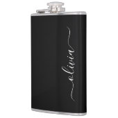 白黒モダンミニマルエレガントム フラスク (左)