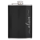 白黒モダンミニマルエレガントム フラスク (正面)