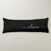 白黒モダンミニマルエレガントム ボディピロー (正面)