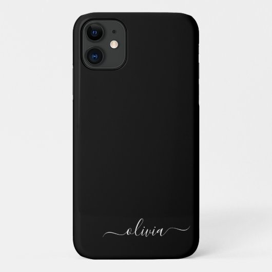 白黒モダンミニマルエレガントム Case-Mate iPhoneケース (裏面)