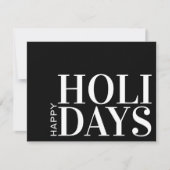 白黒モダンミニマルタイポグラフィ事業 シーズンカード (正面)