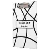 白黒モダンミニマル抽象芸術 クリップボード (左)