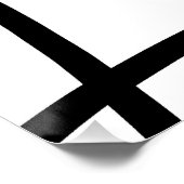 白黒モダンミニマル抽象芸術 ポスター (コーナー)