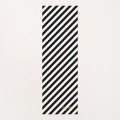 白黒モダンモノグラストライプムエクササイズ ヨガマット (正面)