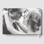 白黒モダンモノグラム写結婚真 ゲストブック (裏面)