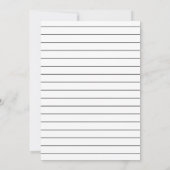 白黒モダンモノグラム結婚の写真 セーブザデート (裏面)