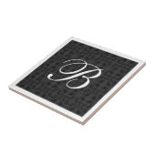 白黒モダンモノグラム タイル (側面)