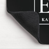 白黒モダンモノグラム マウスパッド (コーナー)