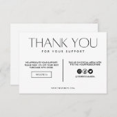 白黒モダンロゴのメディア挿入 (正面/裏面)