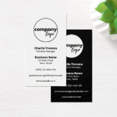 白黒モダン両面ロゴブランド (デスク)