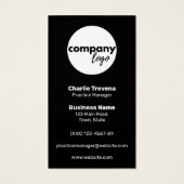 白黒モダン両面ロゴブランド (裏面)