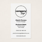 白黒モダン両面ロゴブランド (正面)