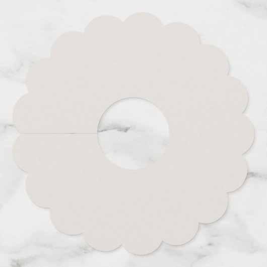 白黒モダン写真の結婚ワインチャーム ワイングラスタグ (裏面)