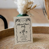 白黒モダン写真リハーサルディナー 招待状